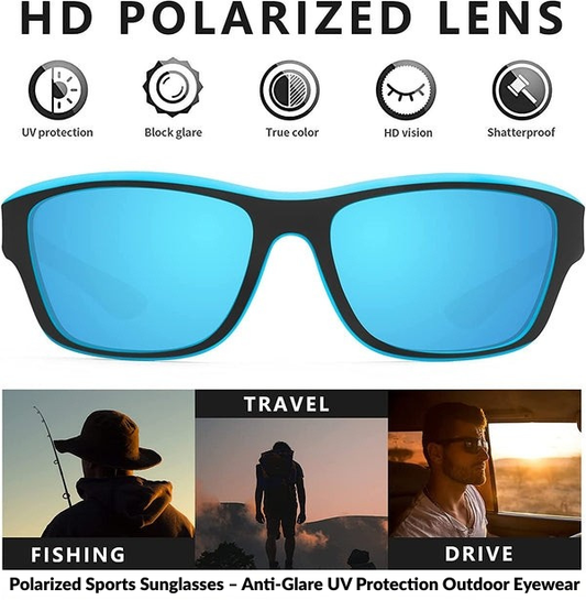 Polarized Sports Sunglasses – Anti-Glare UV Protection Outdoor Eyewear